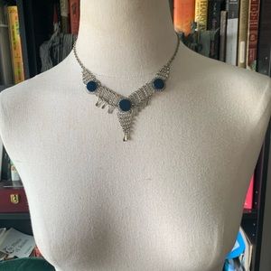 Vintage Boho Chain Mail Statement Necklace
